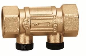 Zawór antyskażeniowy klasy EA. Z możliwością nadzoru. Przyłącza z gwintem