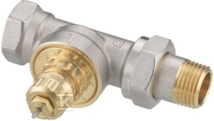 Zawór termostatyczny prosty, połączenie instalacja Rp 1/2, połączenie grzejnik R