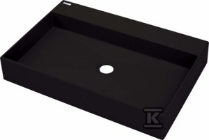 Umywalka granitowa nablatowa Correo, nero   &nbsp;CQR_NU6S w