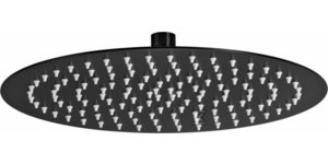 Głowica prysznicowa stalowa Floks - 300 mm, nero