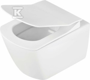 Miska WC wisząca Anemon bezkołnierzowa, biały   &nbsp;CDZ_6ZPW