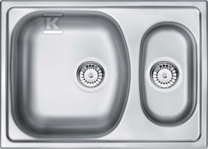 Zlewozmywak stalowy 1.5-komorowy Xylo, dekor   &nbsp;ZEX_3503 w