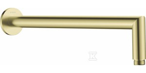 Wylewka prysznicowa ścienna - 400 mm Cascada, złoto szczotkowane o