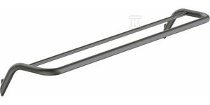 Wieszak na ręcznik podwójny - ścienny Silia, titanium