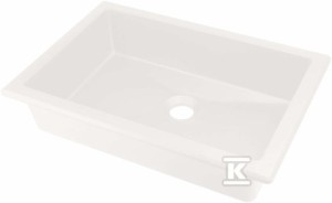 Umywalka granitowa podblatowa/wpuszczana Correo, alabaster   &nbsp;CQR_AU5U w