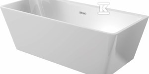 Wanna akrylowa przyścienna/wolnostojąca prostokątna - 160 cm Hiacynt, biały o