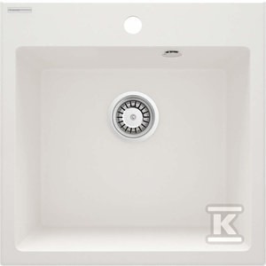 Zlewozmywak granitowy 1-komorowy Evora, alabaster   &nbsp;ZQJ_A103 w