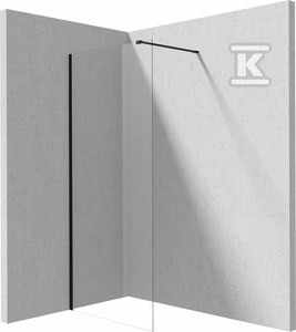 Ścianka prysznicowa walk-in Prizma, nero   &nbsp;KTJ_N39P w