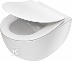 Miska wisząca WC ustępowa bezkołnierzowa peonia zero new 50 cm