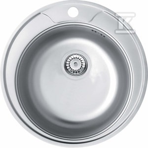 Zlewozmywak stalowy 1-komorowy Twist, satyna   &nbsp;ZHC_0813 w