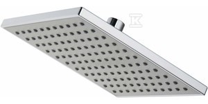 Głowica prysznicowa 1-funkcyjna Wrzos - 201x201 mm, chrom