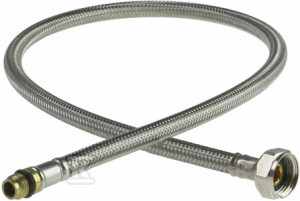Wężyk przyłączeniowy do baterii stojących - 65 cm, stal o