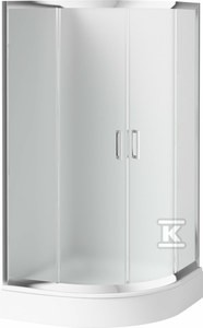 Kabina prysznicowa półokrągła Funkia 80x80 cm - wysokość 170 cm,