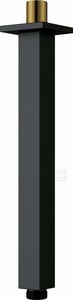 Wylewka prysznicowa sufitowa - 250 mm Cascada, nero