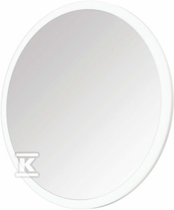 Lusterko kosmetyczne magnetyczne - podświetlenie LED Round, chrom
