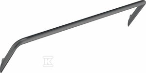 Wieszak na ręcznik ścienny Silia, titanium   &nbsp;ADI_D621