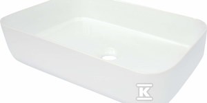 Umywalka ceramiczna stawiana na blat Hiacynt New, biały