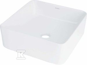 Umywalka ceramiczna nablatowa Jasmin, biały   &nbsp;CDJ_6U3S w
