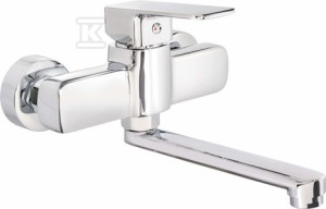 Bateria umywalkowa ścienna Maro, chrom   &nbsp;BLO_050M w