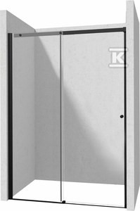 Drzwi prysznicowe 180 cm - przesuwne Kerria Plus, nero o
