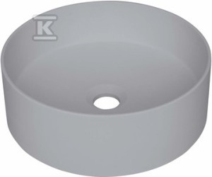 Umywalka granitowa nablatowa Silia, szary metalik   &nbsp;CQS_SU4S
