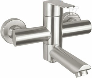 Bateria wannowa ścienna Lupo, stal   &nbsp;BLU_F10M w
