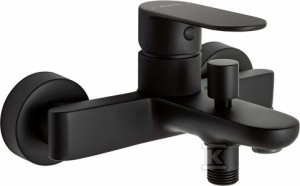 Bateria wannowa ścienna Alpinia, nero   &nbsp;BGA_N10M w
