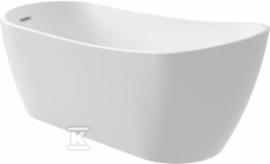 Wanna akrylowa wolnostojąca owalna - 150 cm Arnika, biały o