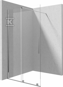 Ścianka prysznicowa walk-in - przesuwna Prizma, chrom
