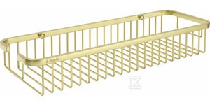 Koszyk prysznicowy Round, złoto szczotkowane   &nbsp;ADR_R551 w