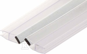 Uszczelki pionowe do szyb 5 mm - magnetyczne, biały o