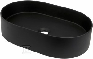 Umywalka granitowa owalna Silia, nero   &nbsp;CQS_NU6S w
