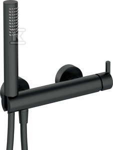 Bateria prysznicowa z zestawem prysznicowym Silia, nero