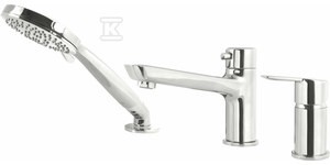 Bateria wannowa 3-otworowa Arnika, chrom   &nbsp;BQA_013M w