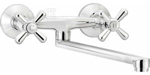 Bateria kuchenna ścienna Symetrio, chrom   &nbsp;BOS_080D w