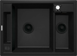 Zlewozmywak granitowy magnetyczny 1.5-komorowy Magnetic, nero   &nbsp;ZRM_N503