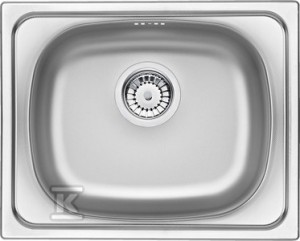 Zlewozmywak Twist dekor 1-komorowy bez ociekacza 500x400x150, 3,5" + osprzęt