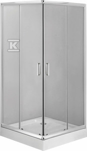 Kabina prysznicowa kwadratowa Funkia 90 cm, chrom