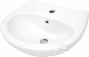 Umywalka ceramiczna wisząca Jasmin, biały   &nbsp;CDJ_6U4W w