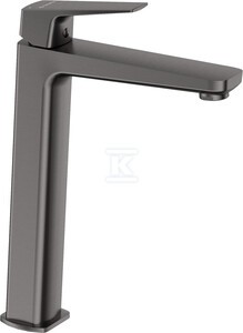 Bateria umywalkowa Blur, titanium, z podwyższonym korpusem