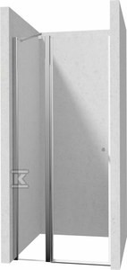 Drzwi prysznicowe 80 cm - uchylne Kerria Plus, chrom o