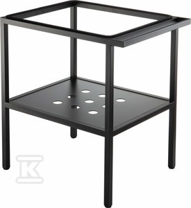 Konsola łazienkowa stojąca - 56.5x50 cm, nero