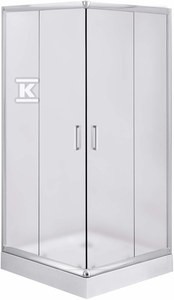 Kabina prysznicowa kwadratowa Funkia 80x80 cm, chrom