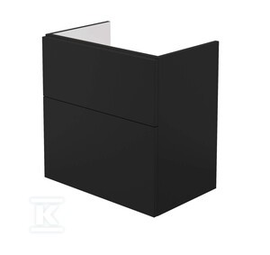 Szafka umywalkowa Prizma, bez blatu, 600x385x600 mm, nero
