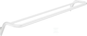 Wieszak na ręcznik Silia, podwójny 615 mm, bianco