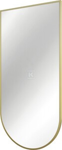Lustro wiszące Silia z ramą, 50 x 100 cm, złoto