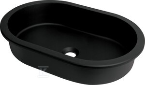 Umywalka podblatowa/wpuszczana Silia, nero, owalna   &nbsp;CQS_NU6U w