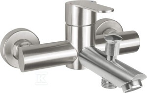 Bateria wannowa Lupo, stal, ścienna   &nbsp;BLU_F10N w