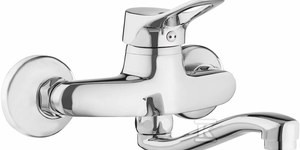 Bateria umywalkowa ścienna Vero, chrom   &nbsp;BOW_050M w