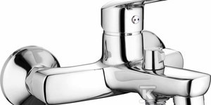 Bateria wannowa ścienna Boro, chrom   &nbsp;BMO_010M w
